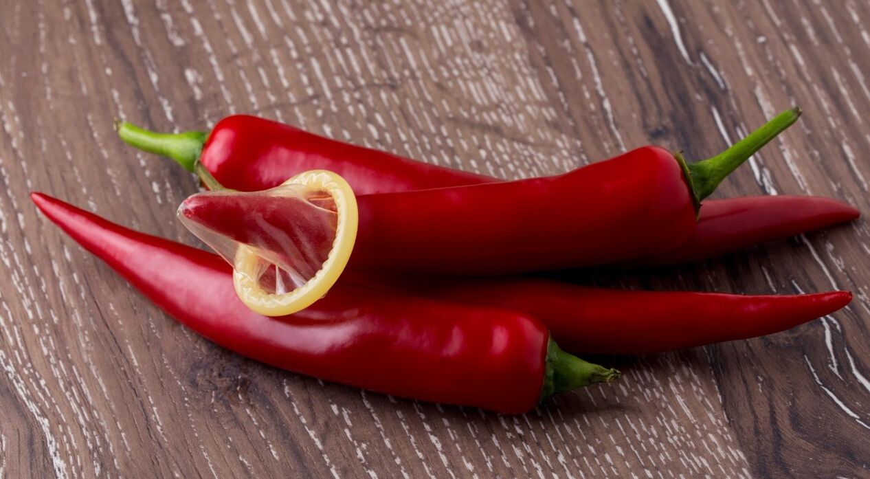 Chili peppers increase testosterone levels in men and increase potency