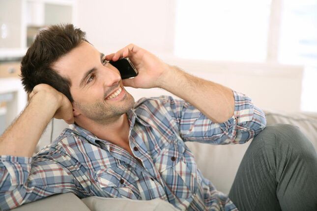 Feeling excited that men talk to women on the phone for a long time